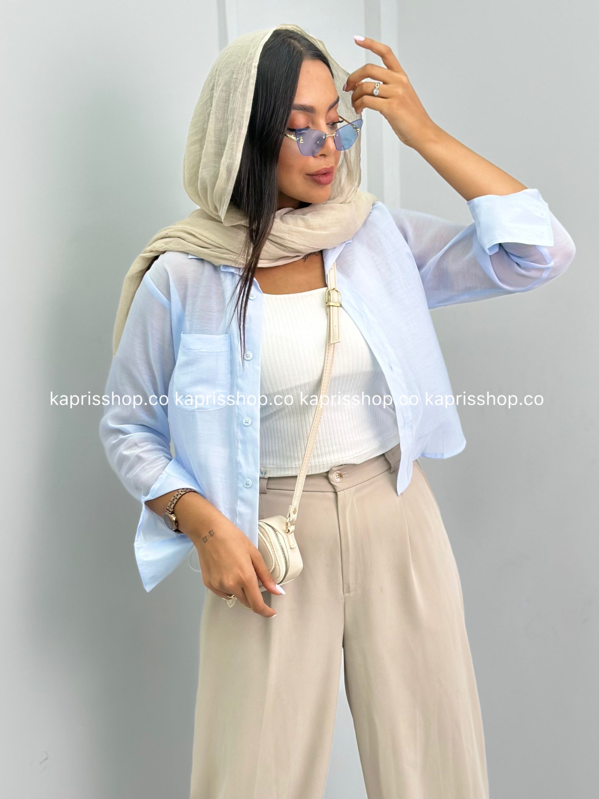 MRCV5893 شومیز زنانه شیشه ای 010314 - Image 1
