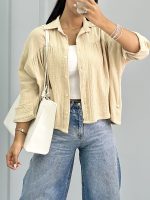 شومیز زنانه چین دار 01015 - Image 2