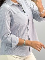 شومیز زنانه راه راه 010299 - Image 3