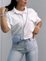 وست زنانه لینن دو جیب 010340 - Image 7