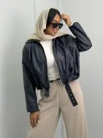 بامبر جکت چرم دخترانه 010354