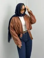 بامبر جکت چرم دخترانه 010354