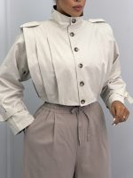 ترنچ کت زنانه پاریس 010361 - Image 4