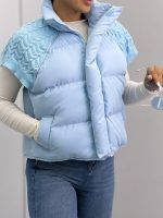 پافر زنانه آستین بافت 010372 - Image 6