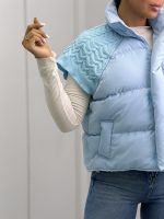 پافر زنانه آستین بافت 010372 - Image 2